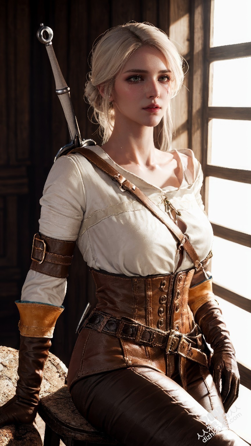 猎魔士之爱：希里的私密写真-高清大图-COSPLAY-ciri-杰洛特-巫师3