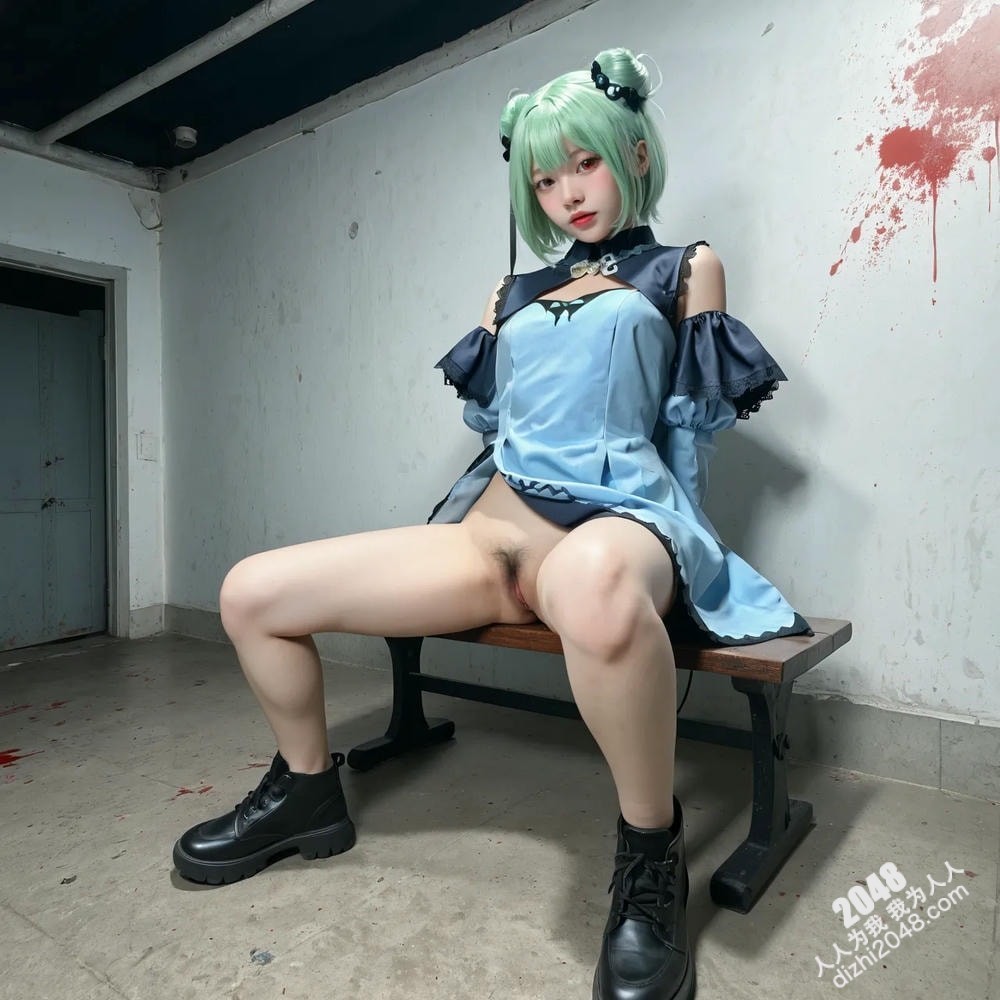 2048禁区：青柠少女的血色迷情—惊悚悬疑cosplay写真(2)