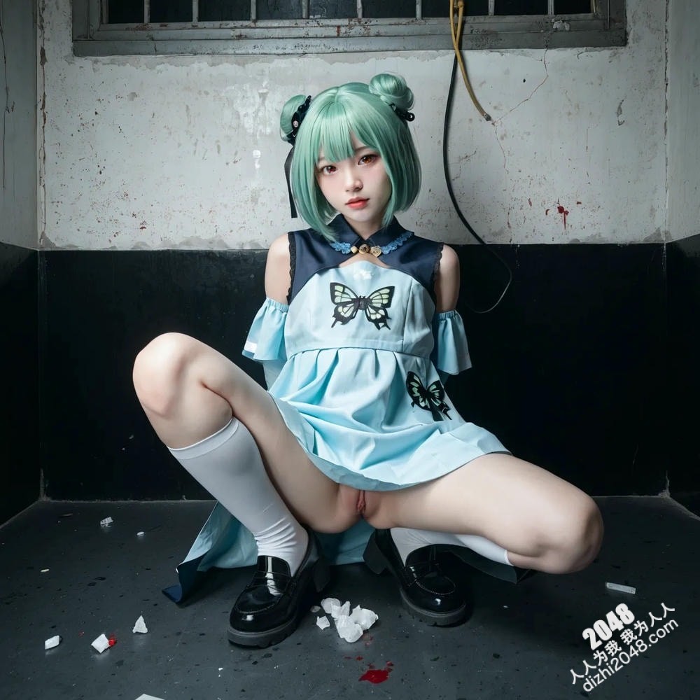 2048禁区：青柠少女的血色迷情—惊悚悬疑cosplay写真(4)