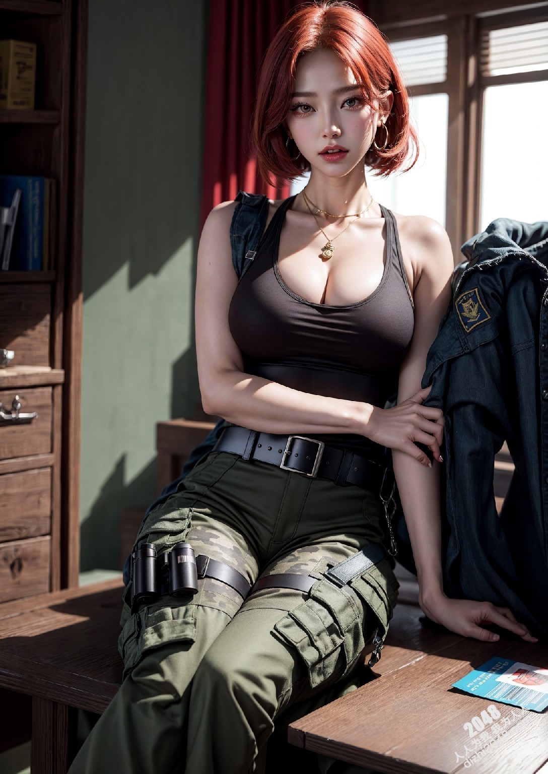 红色警戒特工塔妮亚：丰满身姿，致命诱惑，军事基地惊现绝色尤物(28)