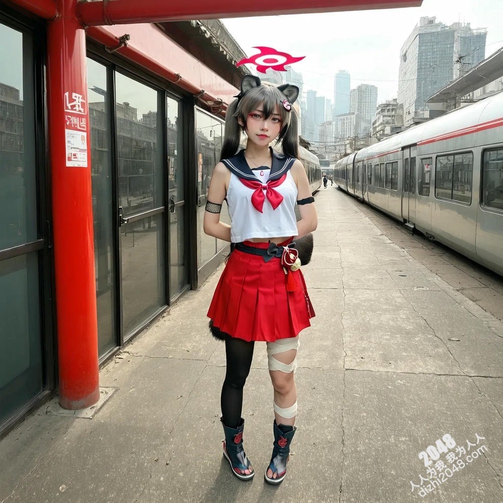 制服诱惑：列车站台的秘密邂逅(13)