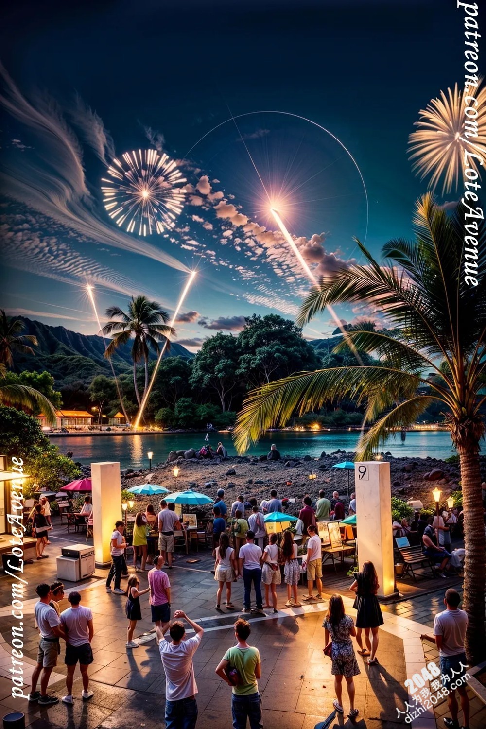 夏威夷海滩派对：Kosa的比基尼写真，完美身材引爆夏日热情！(43)