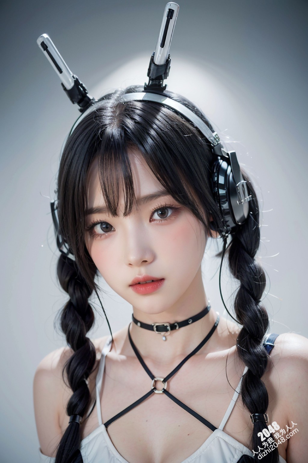Cyber Girl_130：电竞少女的魅惑诱惑，黑色紧身衣下的曼妙曲线，网袜长腿的致命吸引力(26)