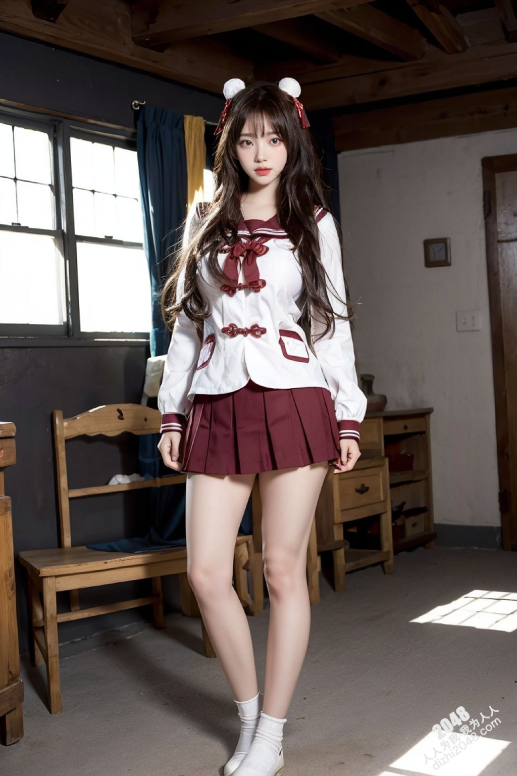 东方红校服写真：少女的秘密花园