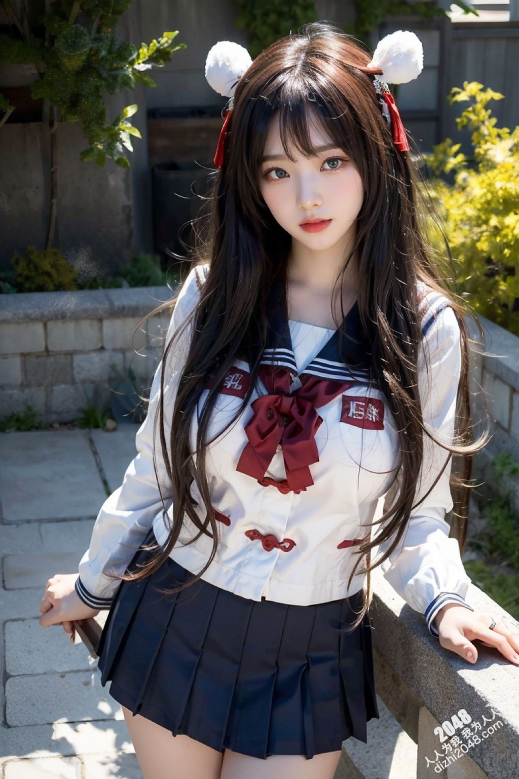 东方红校服写真：少女的秘密花园(6)