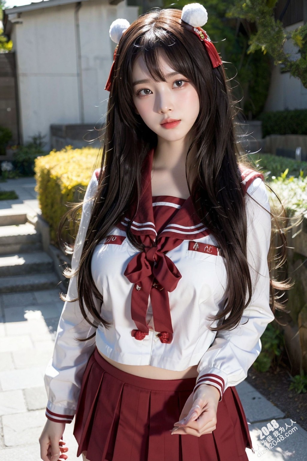 东方红校服写真：少女的秘密花园(7)