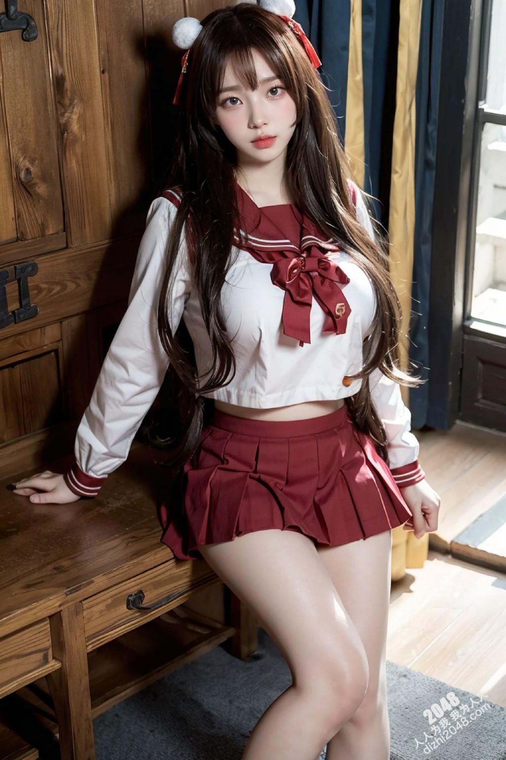 东方红校服写真：少女的秘密花园(8)