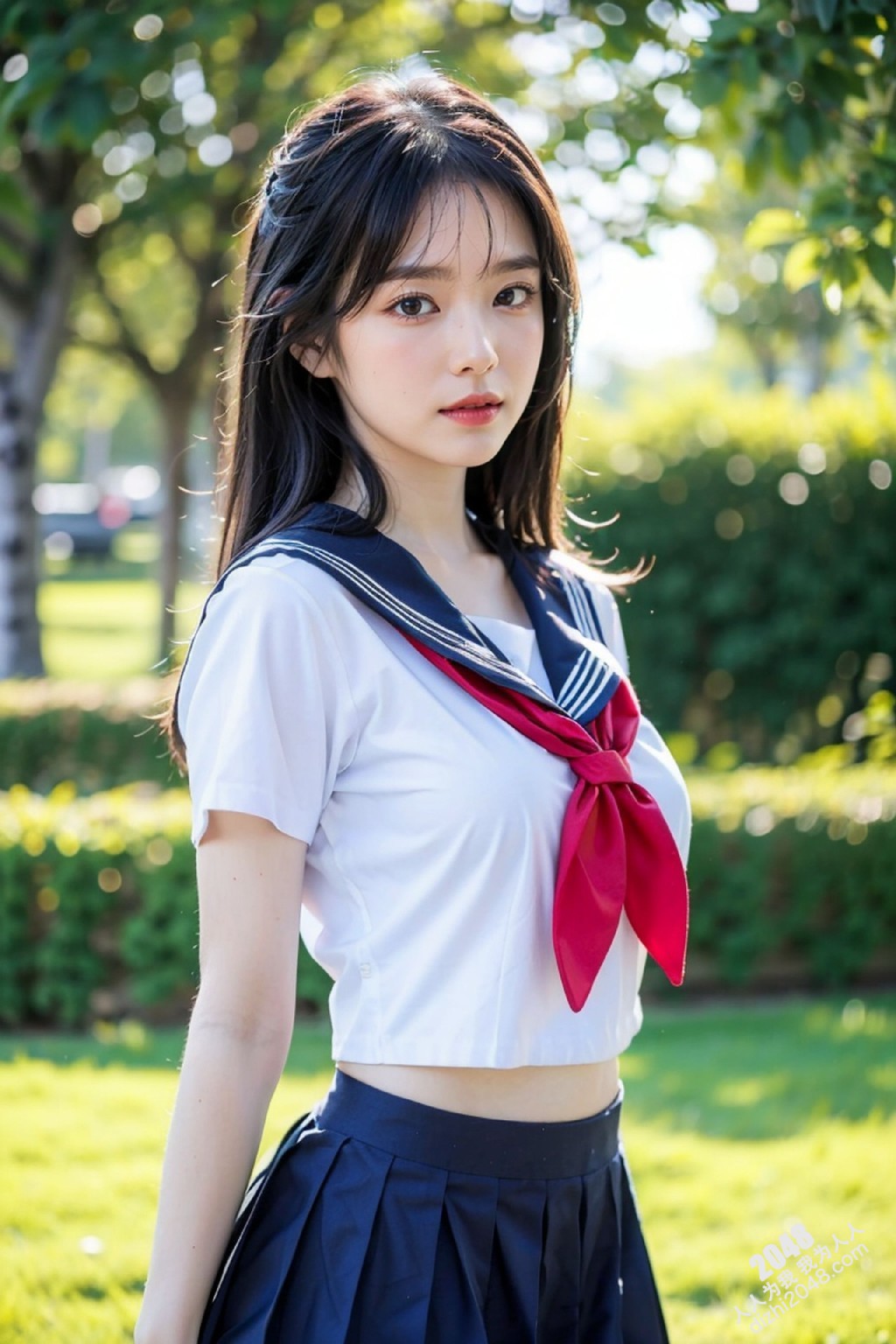 清纯校服少女的阳光午后：制服诱惑与青春的悸动(5)