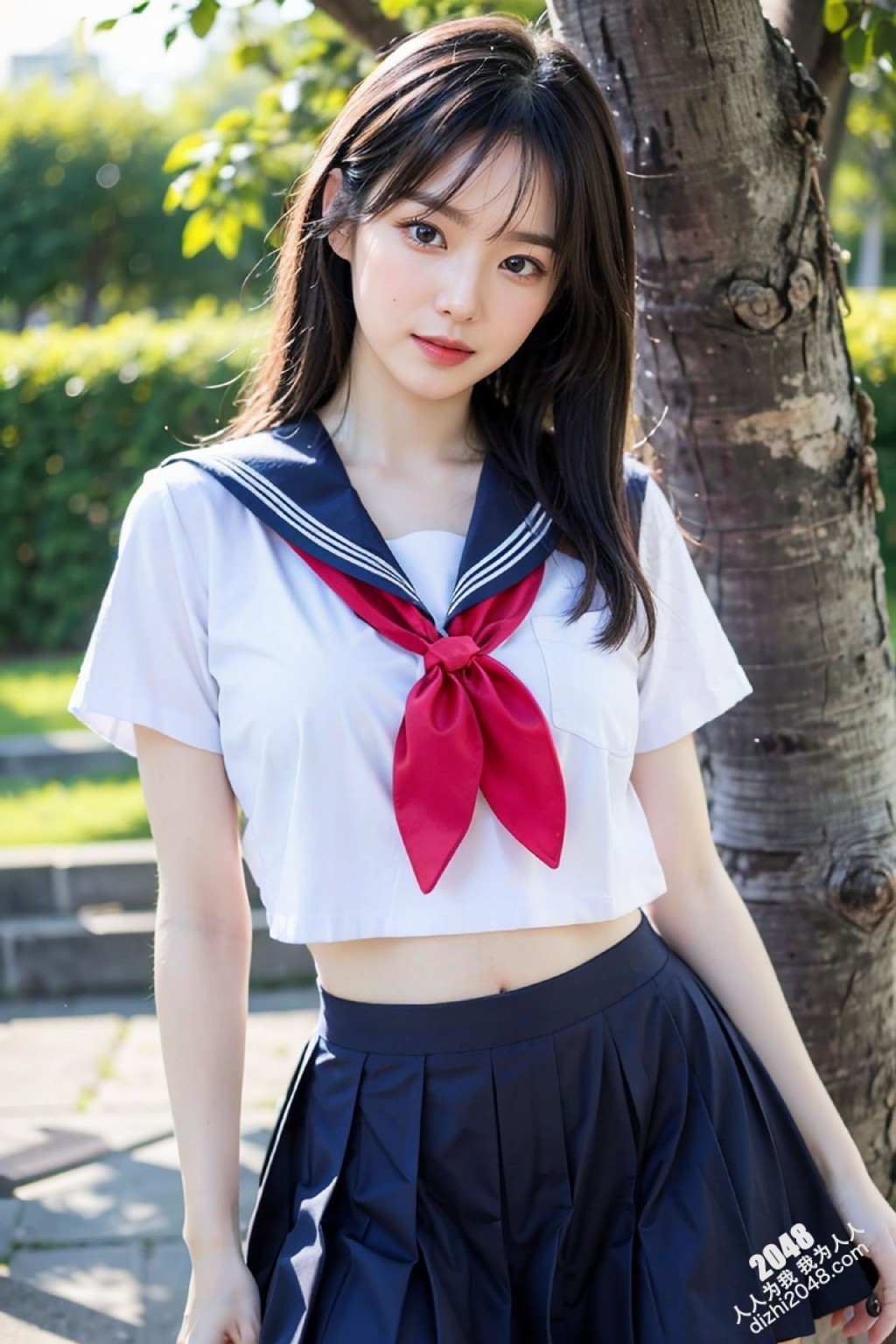 清纯校服少女的阳光午后：制服诱惑与青春的悸动(8)