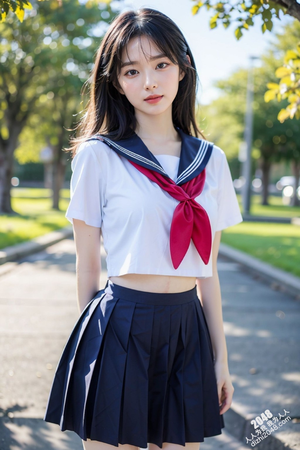 清纯校服少女的阳光午后：制服诱惑与青春的悸动(11)
