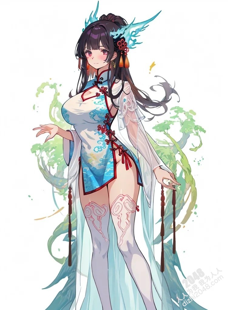 青丘山狐仙的魅惑：人像系列之妖怪风格4 -  绝色妖姬的春情诱惑(3)