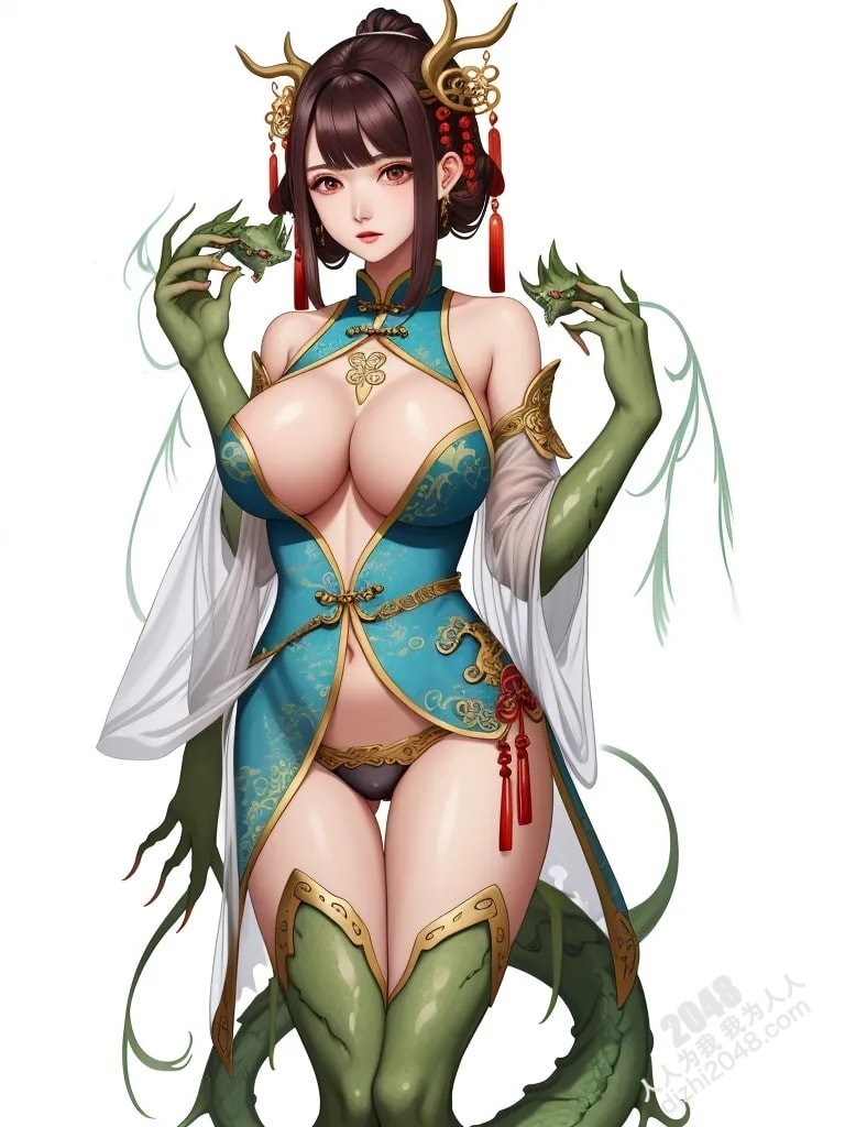 青丘山狐仙的魅惑：人像系列之妖怪风格4 -  绝色妖姬的春情诱惑(6)
