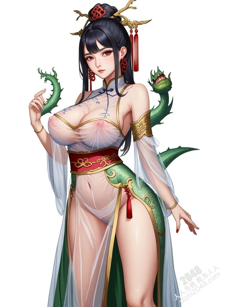 青丘山狐仙的魅惑：人像系列之妖怪风格4 -  绝色妖姬的春情诱惑(5)