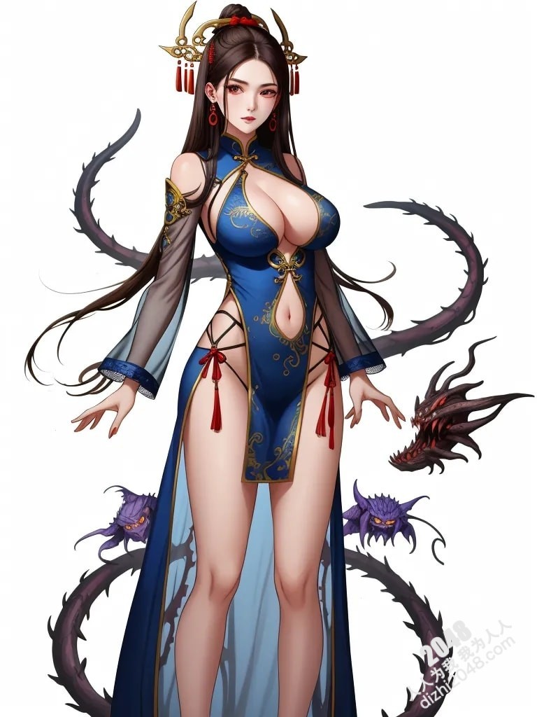 青丘山狐仙的魅惑：人像系列之妖怪风格4 -  绝色妖姬的春情诱惑(12)