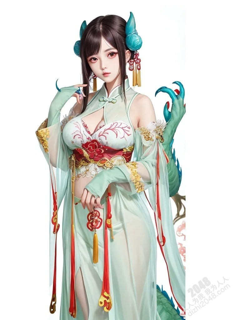 青丘山狐仙的魅惑：人像系列之妖怪风格4 -  绝色妖姬的春情诱惑(15)