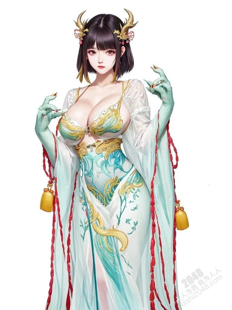 青丘山狐仙的魅惑：人像系列之妖怪风格4 -  绝色妖姬的春情诱惑(16)