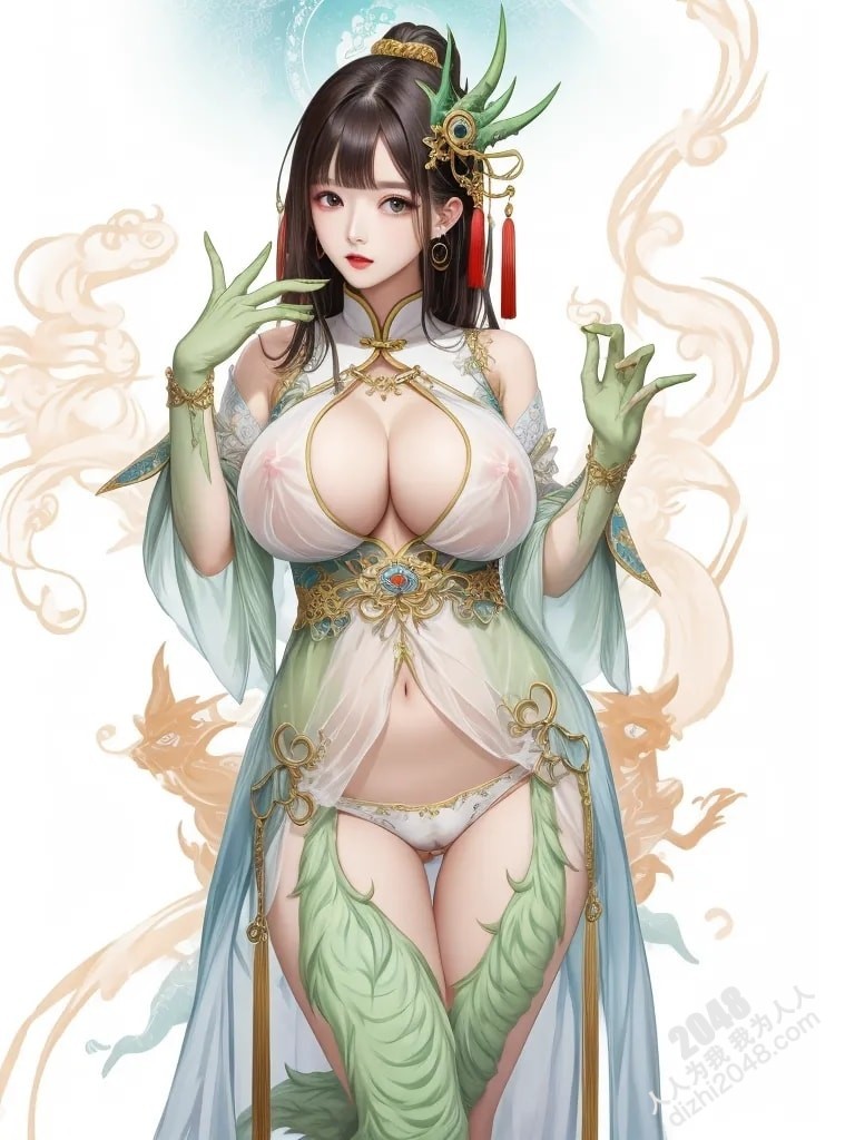 青丘山狐仙的魅惑：人像系列之妖怪风格4 -  绝色妖姬的春情诱惑(17)