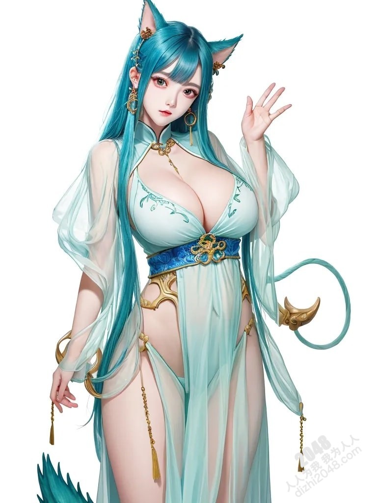 青丘山狐仙的魅惑：人像系列之妖怪风格4 -  绝色妖姬的春情诱惑(21)