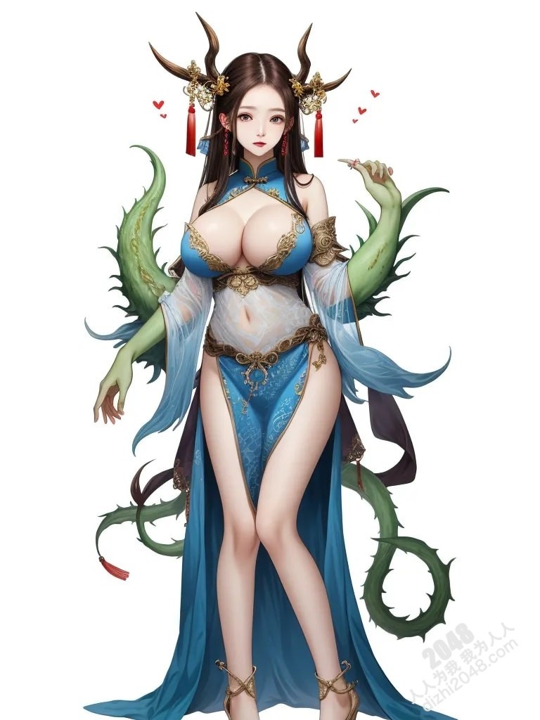 青丘山狐仙的魅惑：人像系列之妖怪风格4 -  绝色妖姬的春情诱惑(25)