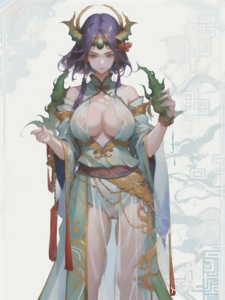 青丘山狐仙的魅惑：人像系列之妖怪风格4 -  绝色妖姬的春情诱惑(27)