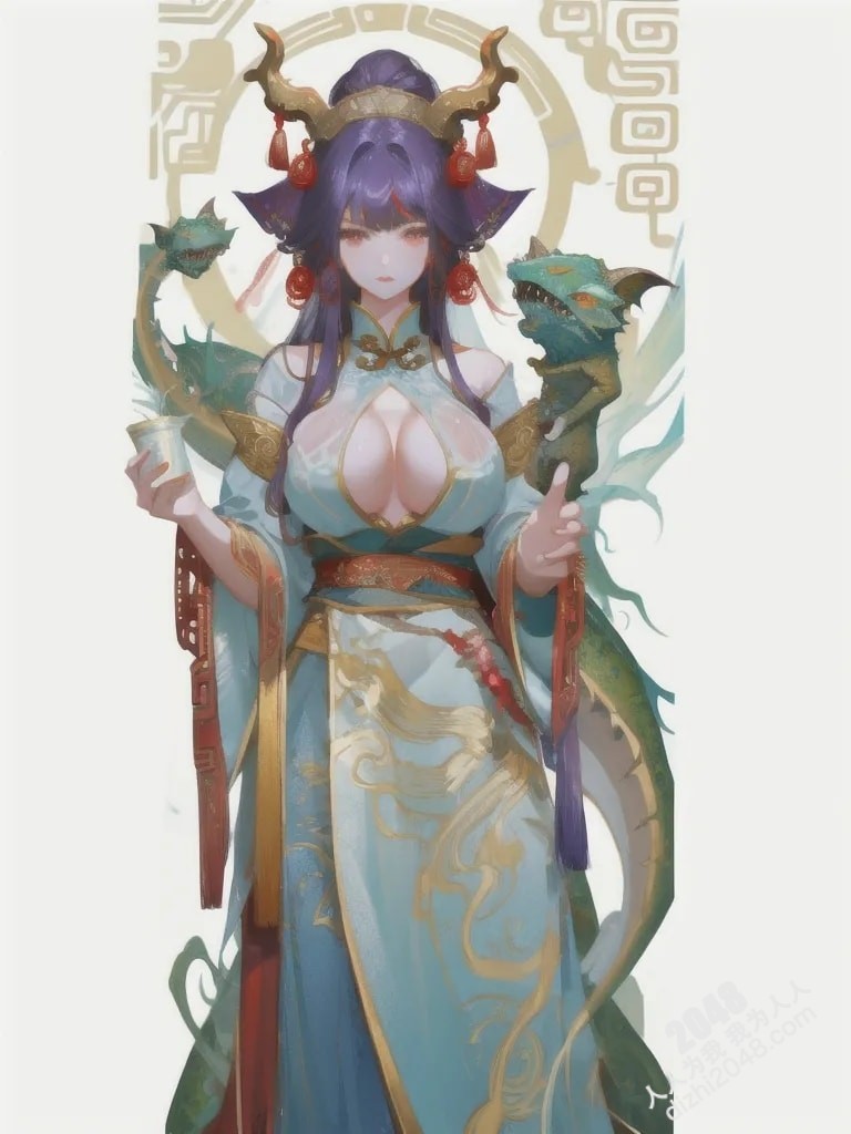 青丘山狐仙的魅惑：人像系列之妖怪风格4 -  绝色妖姬的春情诱惑(29)