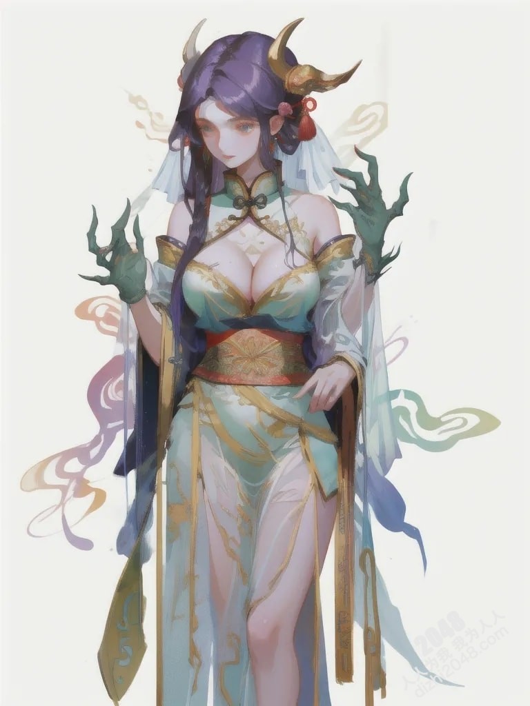 青丘山狐仙的魅惑：人像系列之妖怪风格4 -  绝色妖姬的春情诱惑(30)