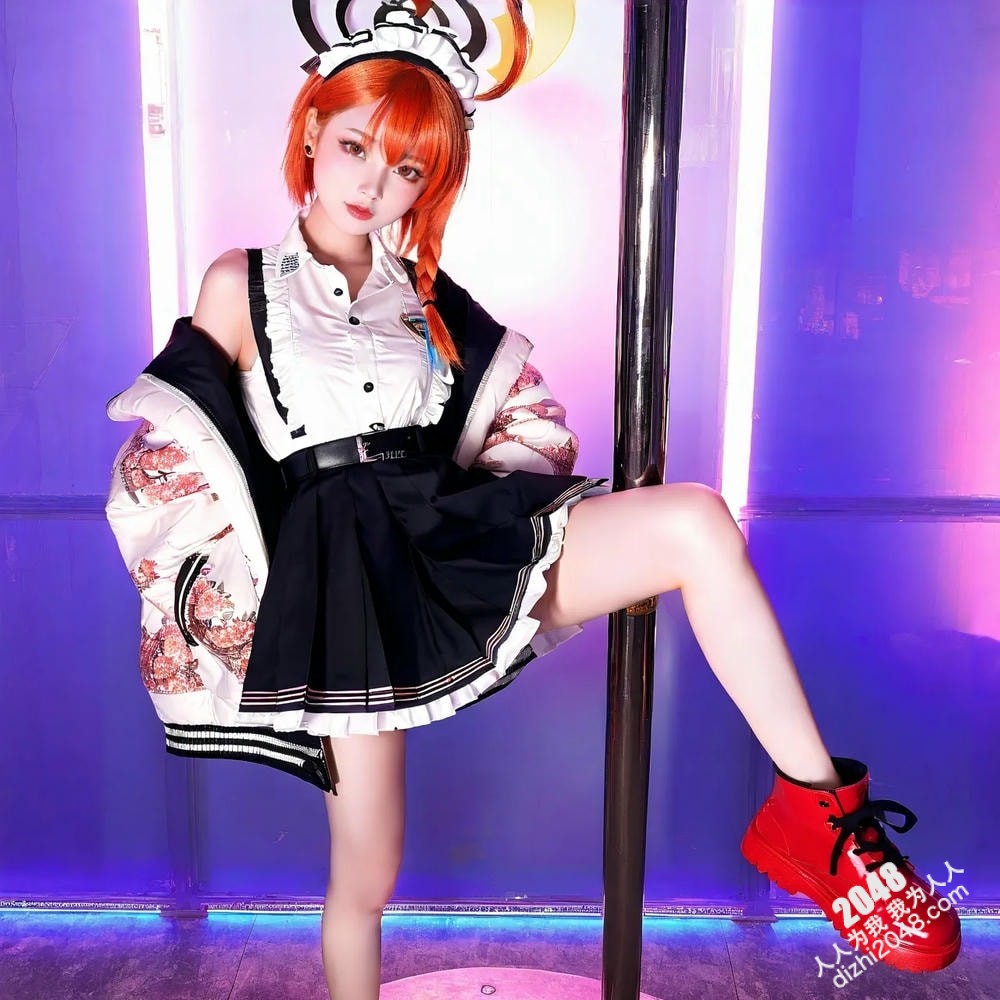 AI仿真美女写真：制服诱惑，火辣女仆的秘密夜(6)