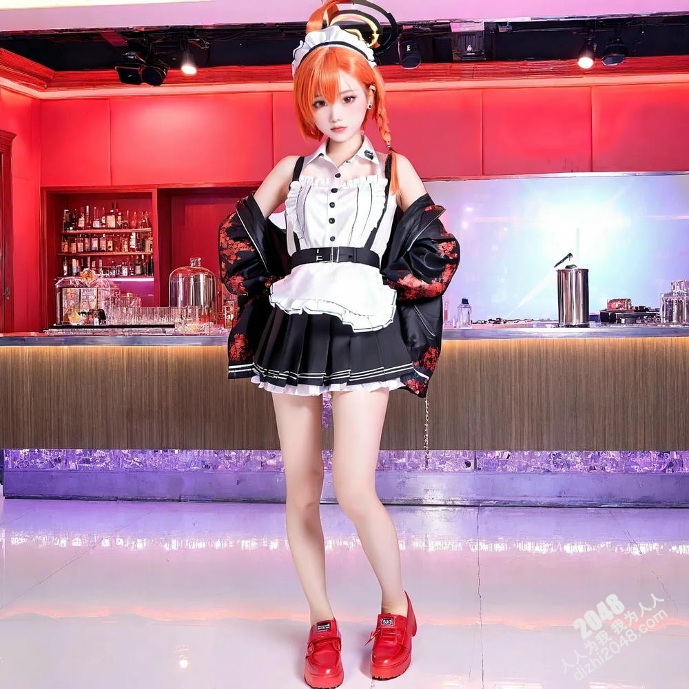 AI仿真美女写真：制服诱惑，火辣女仆的秘密夜(11)