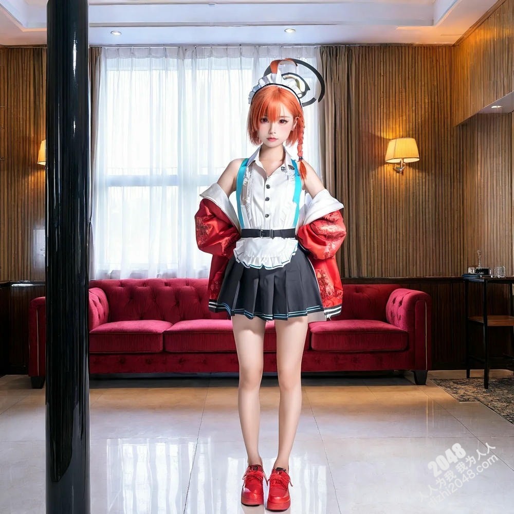 AI仿真美女写真：制服诱惑，火辣女仆的秘密夜(10)