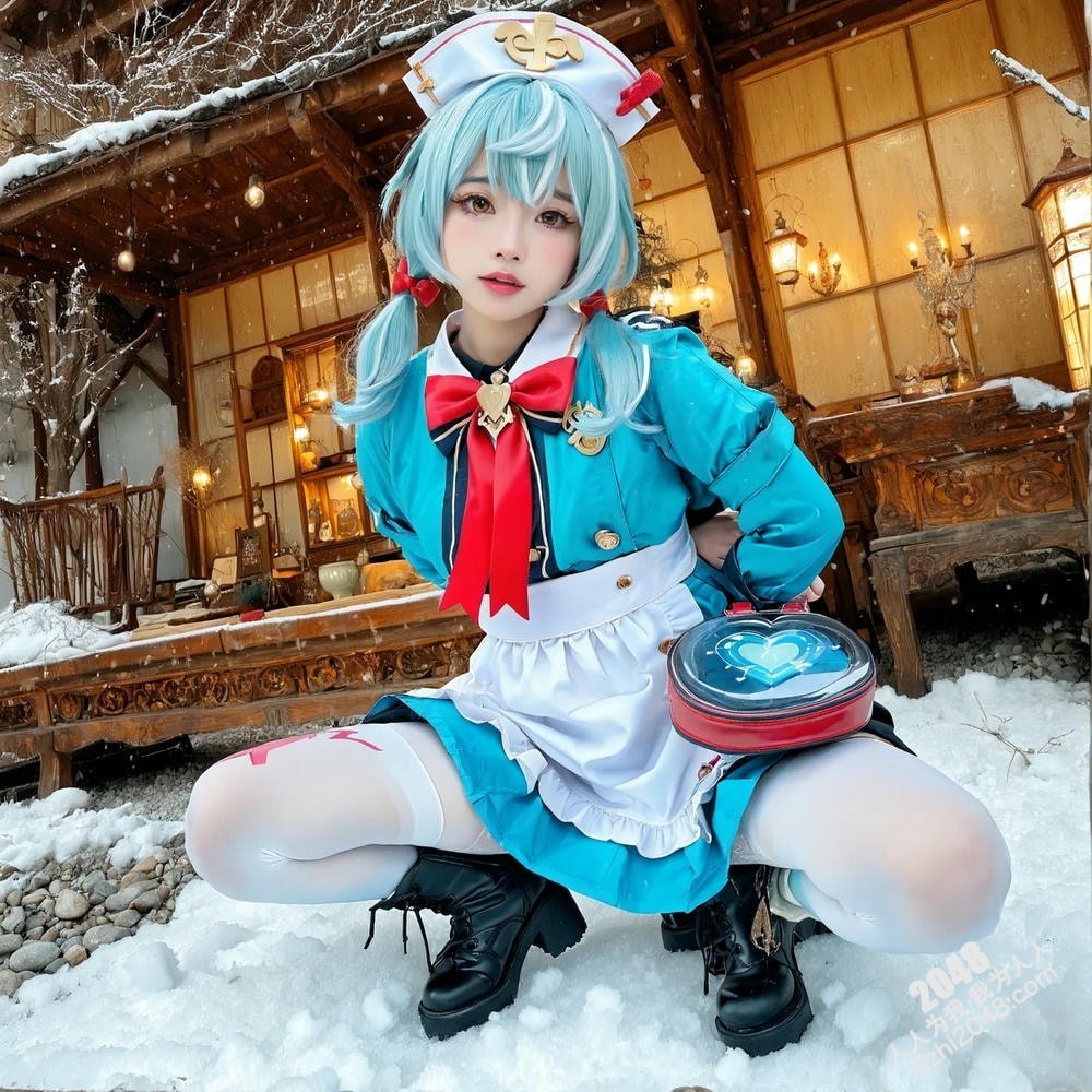 AI仿真美女写真：制服诱惑，火辣女仆的秘密夜(25)