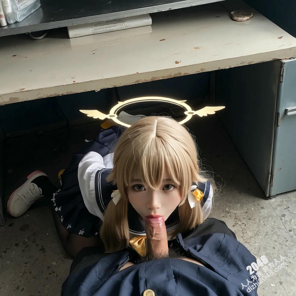 护士装扮的女孩与神秘女郎的暧昧互动，引人遐想无限。(8)