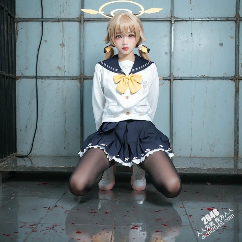 护士装扮的女孩与神秘女郎的暧昧互动，引人遐想无限。(10)