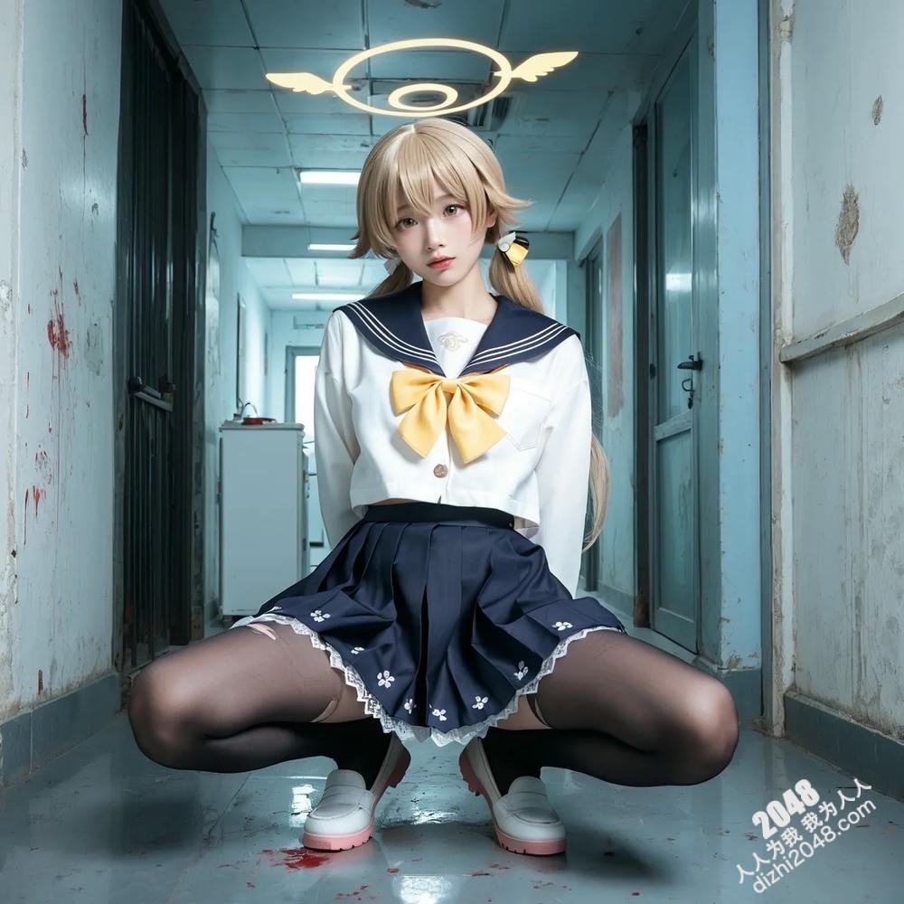 护士装扮的女孩与神秘女郎的暧昧互动，引人遐想无限。(15)