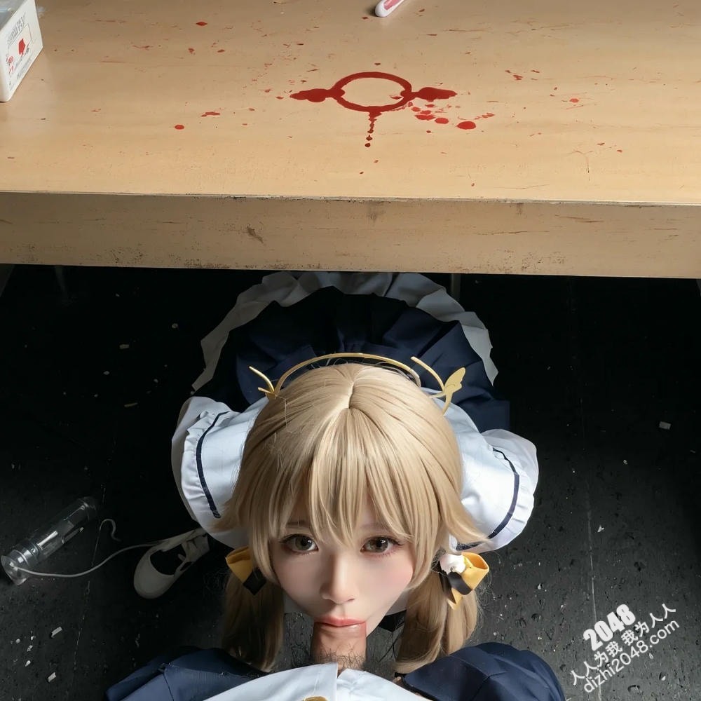 护士装扮的女孩与神秘女郎的暧昧互动，引人遐想无限。(20)