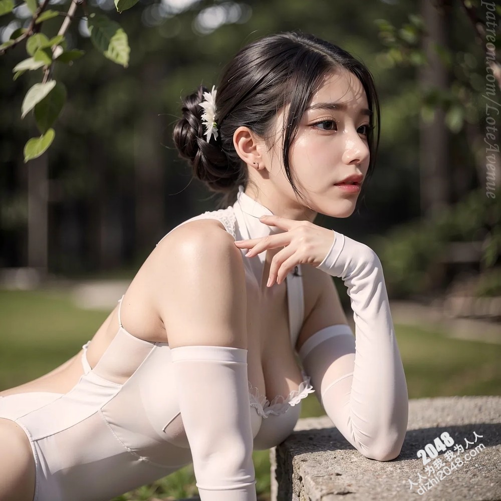 Lote Avenue Patreon福利写真：末日废土的性感女武士，高筒靴下的致命诱惑，Nier Automata主题Cosplay(14)