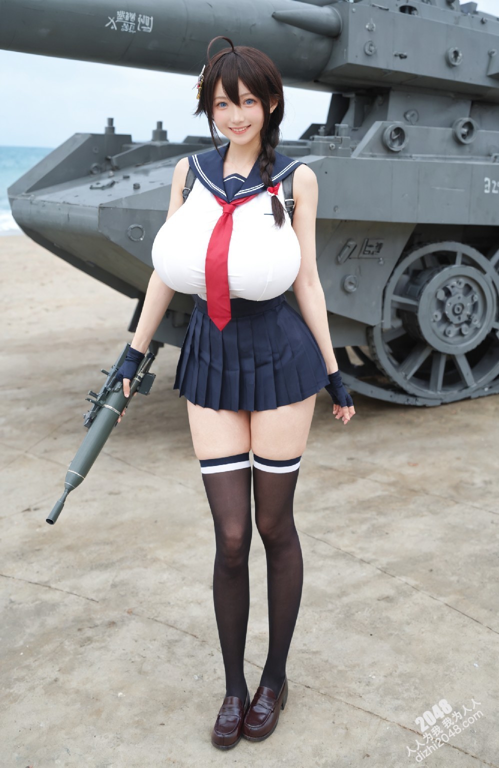 涩涩！舰娘cos写真：春日港湾的诱惑(1)