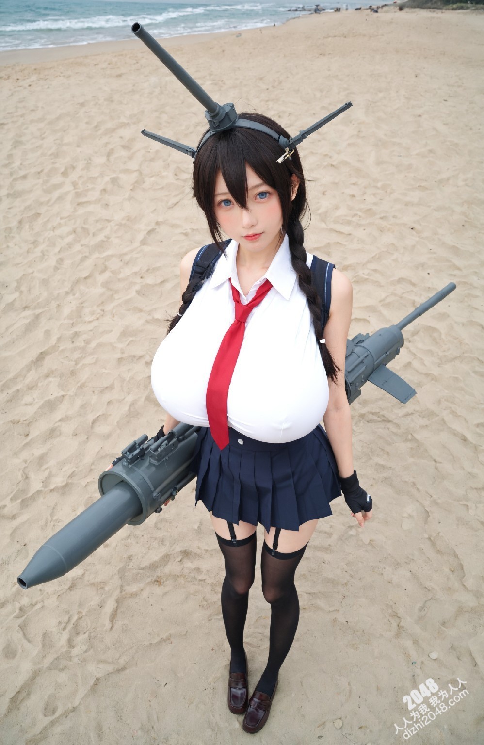 涩涩！舰娘cos写真：春日港湾的诱惑(2)