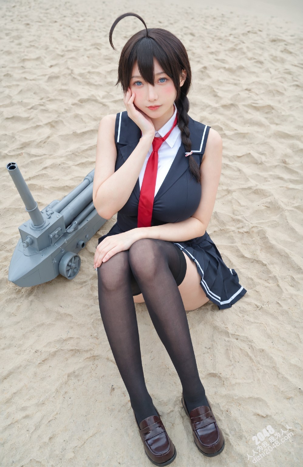 涩涩！舰娘cos写真：春日港湾的诱惑(6)