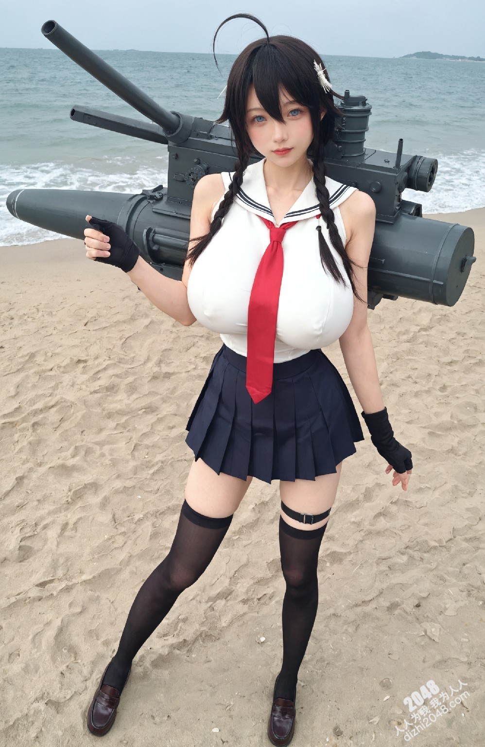 涩涩！舰娘cos写真：春日港湾的诱惑(8)