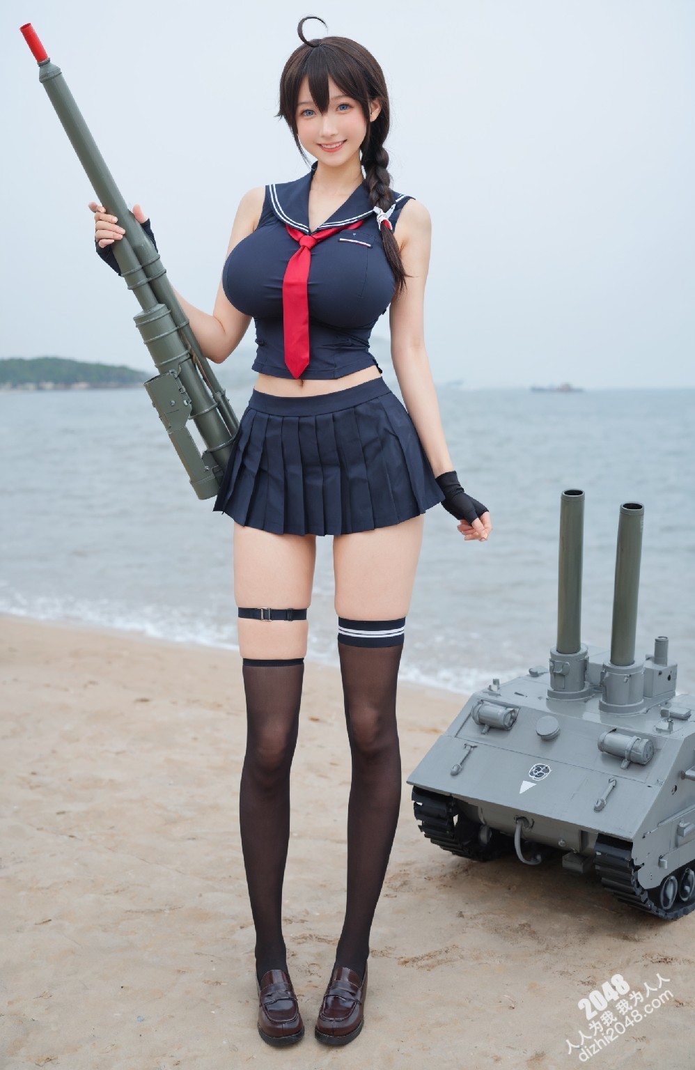 涩涩！舰娘cos写真：春日港湾的诱惑(13)