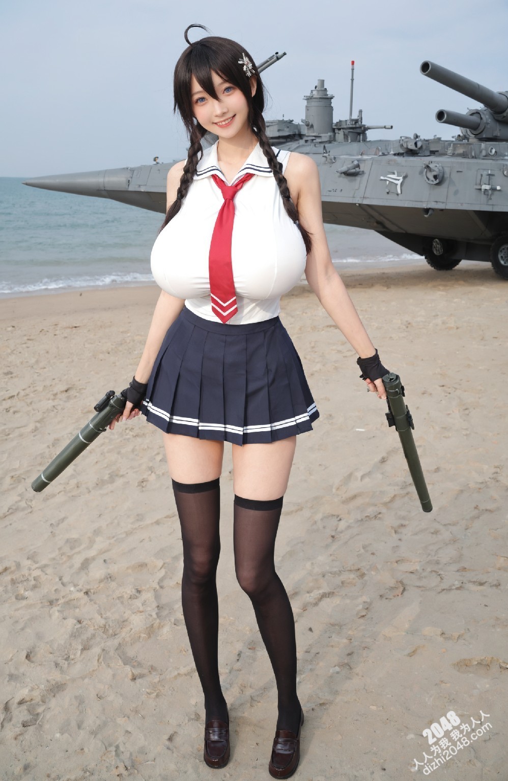 涩涩！舰娘cos写真：春日港湾的诱惑(14)