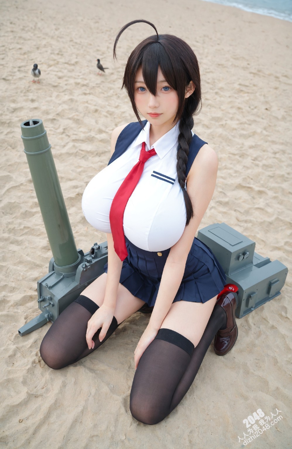 涩涩！舰娘cos写真：春日港湾的诱惑(20)