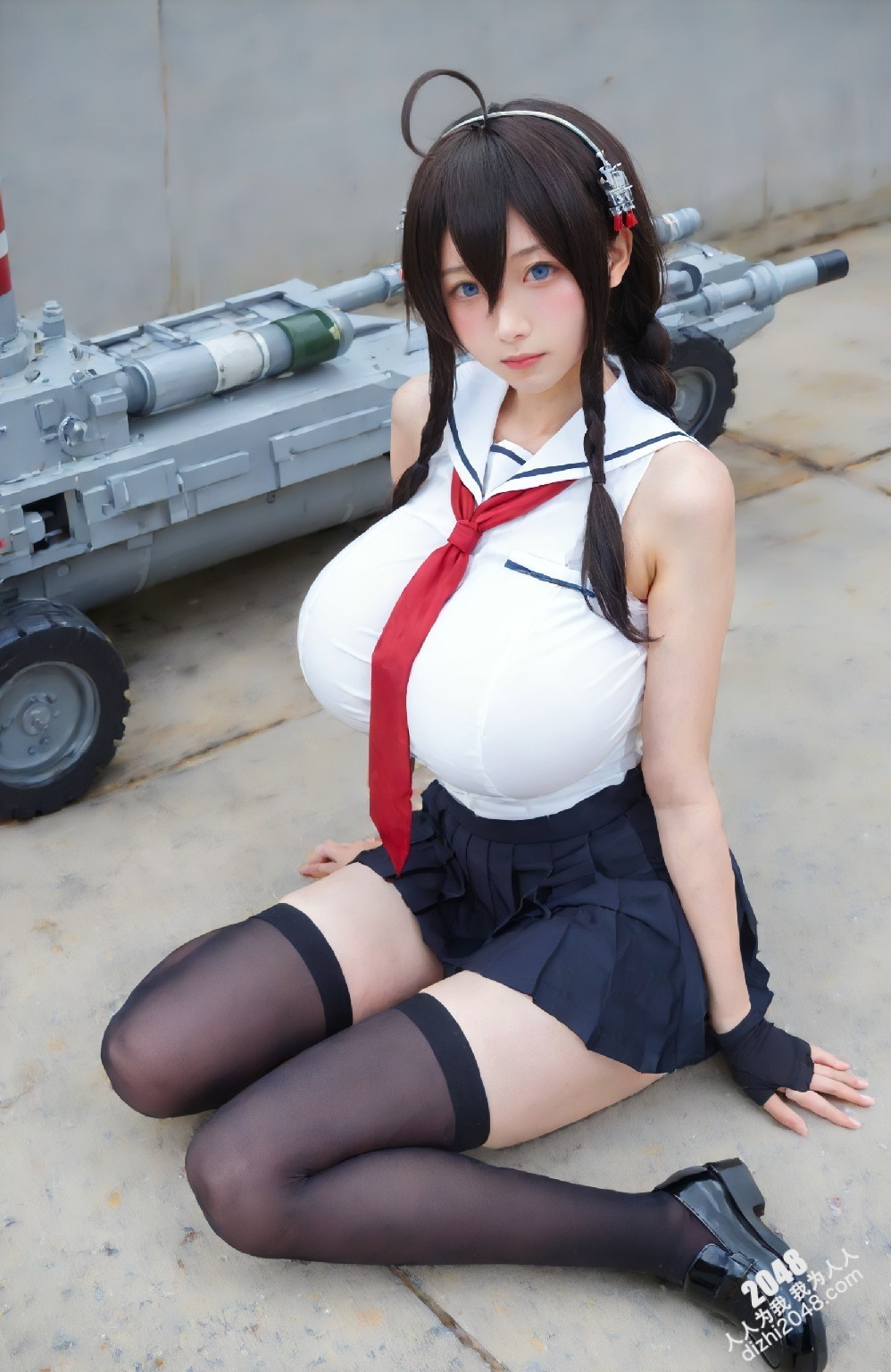 涩涩！舰娘cos写真：春日港湾的诱惑(43)