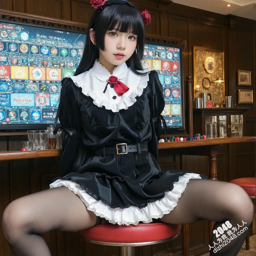 赌场女仆的诱惑：哥特萝莉的黑色丝袜与禁忌游戏(3)