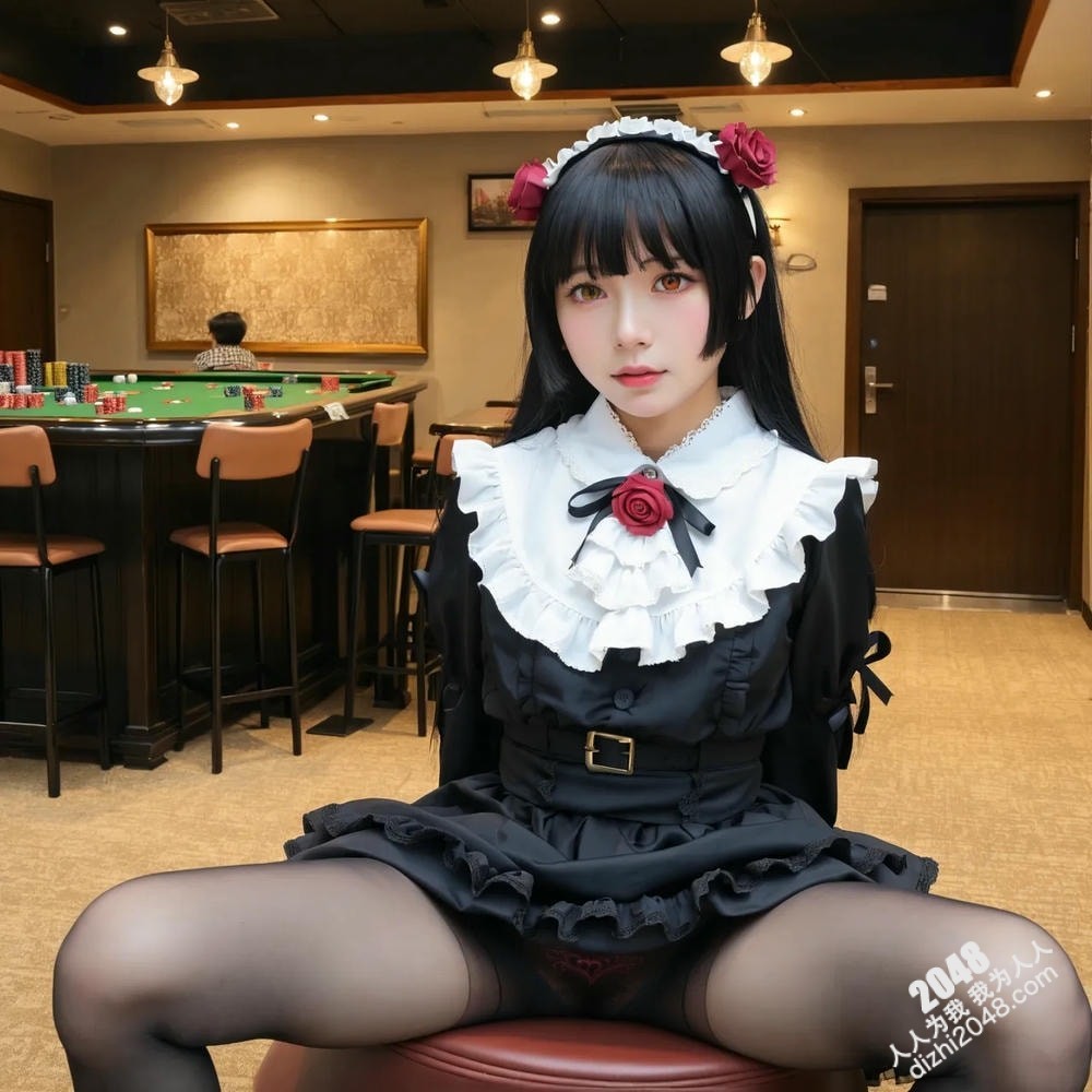 赌场女仆的诱惑：哥特萝莉的黑色丝袜与禁忌游戏(1)