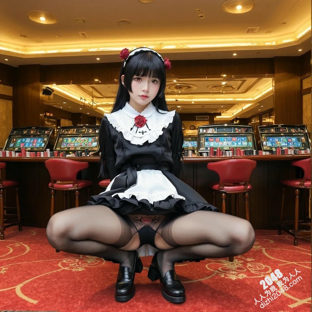 赌场女仆的诱惑：哥特萝莉的黑色丝袜与禁忌游戏(7)