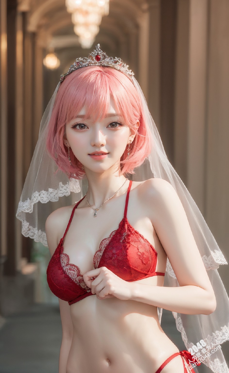 红纱公主的秘密：火辣身材写真集，极致诱惑，让人心跳加速(24)
