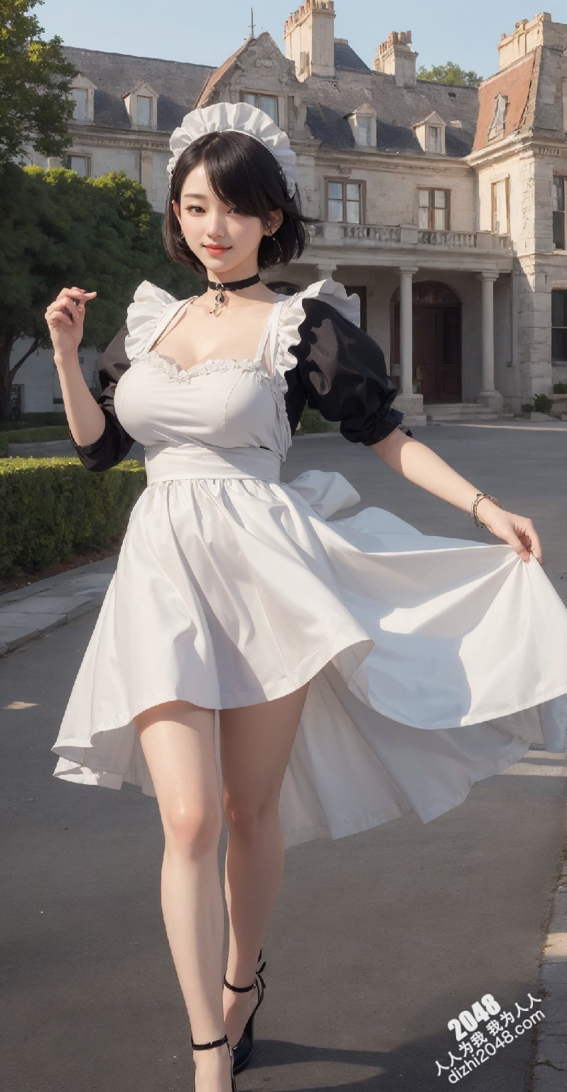 白丝jk制服诱惑：清纯女仆的秘密花园(3)