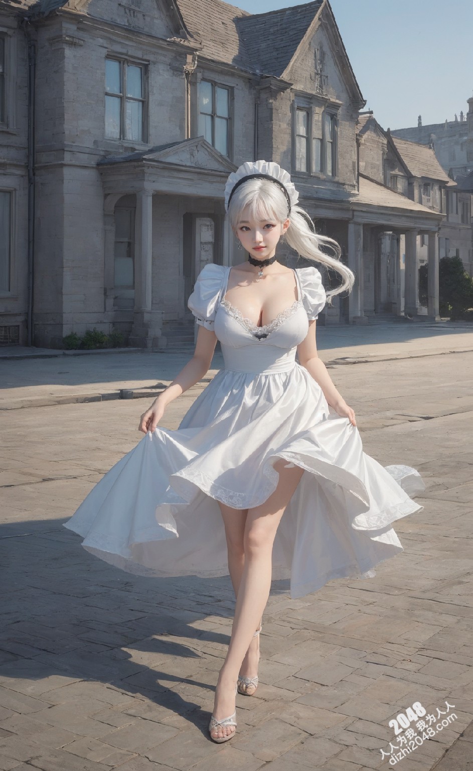 白丝jk制服诱惑：清纯女仆的秘密花园(16)
