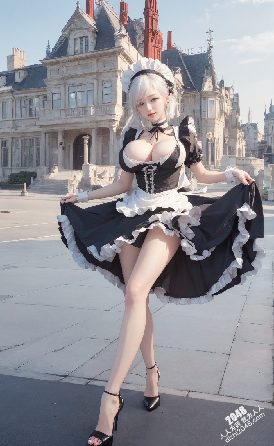 白丝jk制服诱惑：清纯女仆的秘密花园(20)